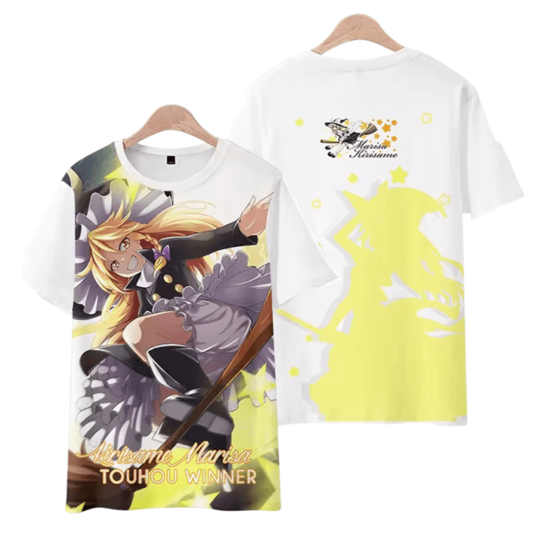 Anime Touhou Project Marisa Kirisame Printed T-Shirt