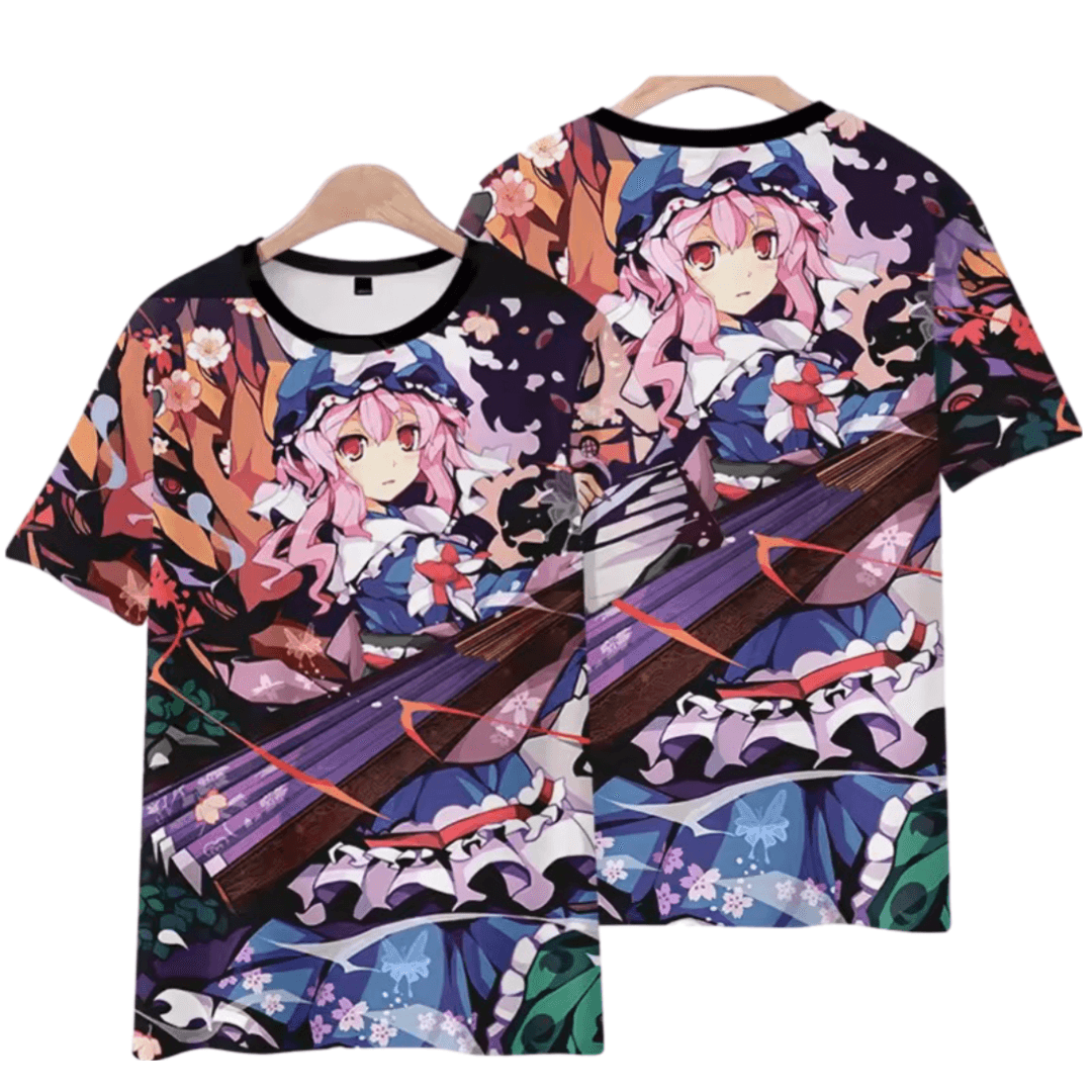 Anime Touhou Project Yuyuko Saigyouji T-Shirt