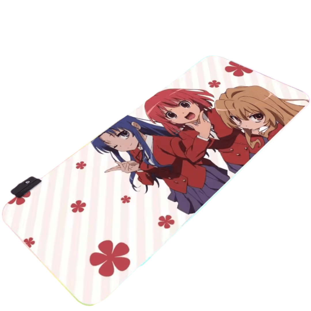 Anime Toradora! Taiga And Minori With Ami LED Mouse Pad