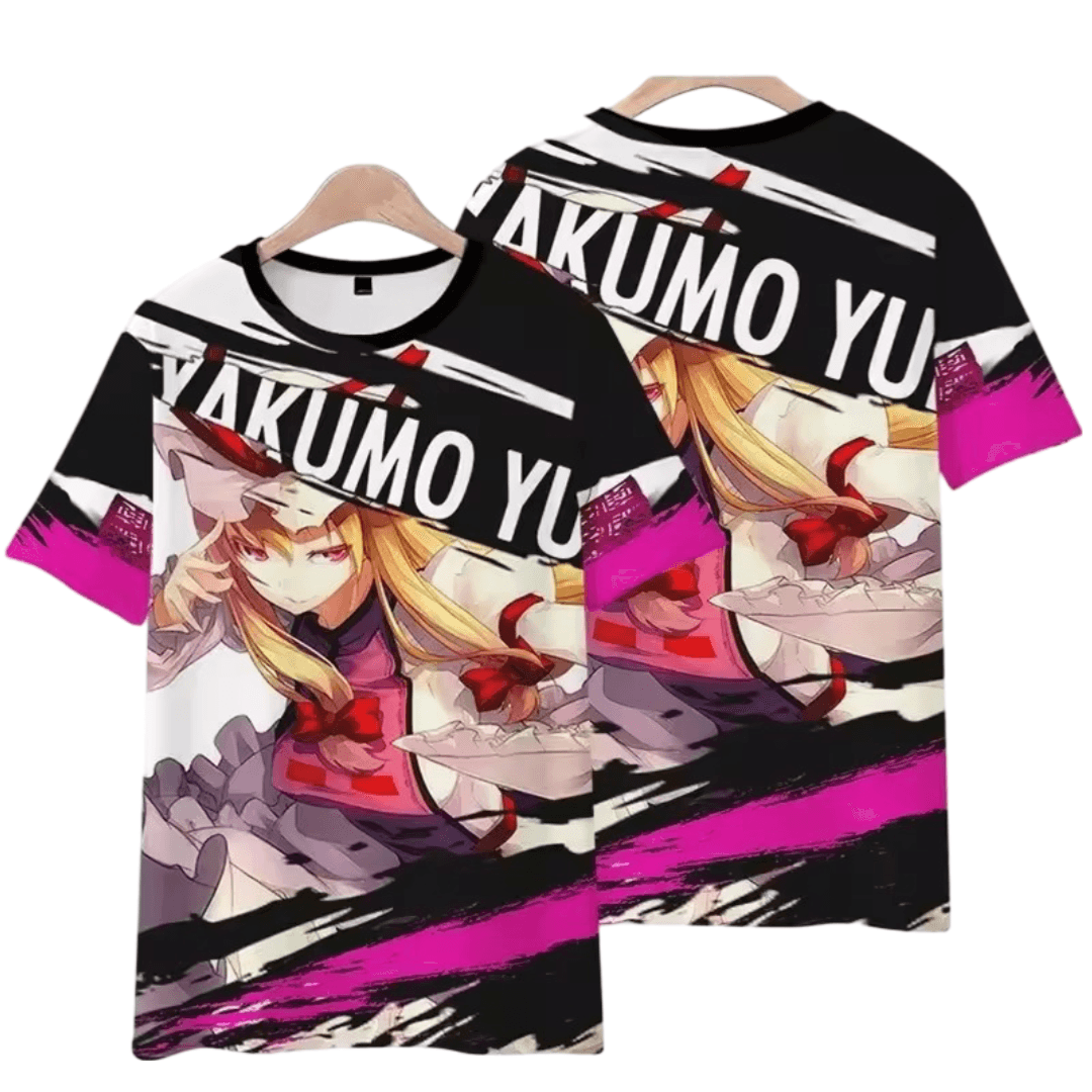 Anime Touhou Project Yukari Yakumo Printed T-Shirt