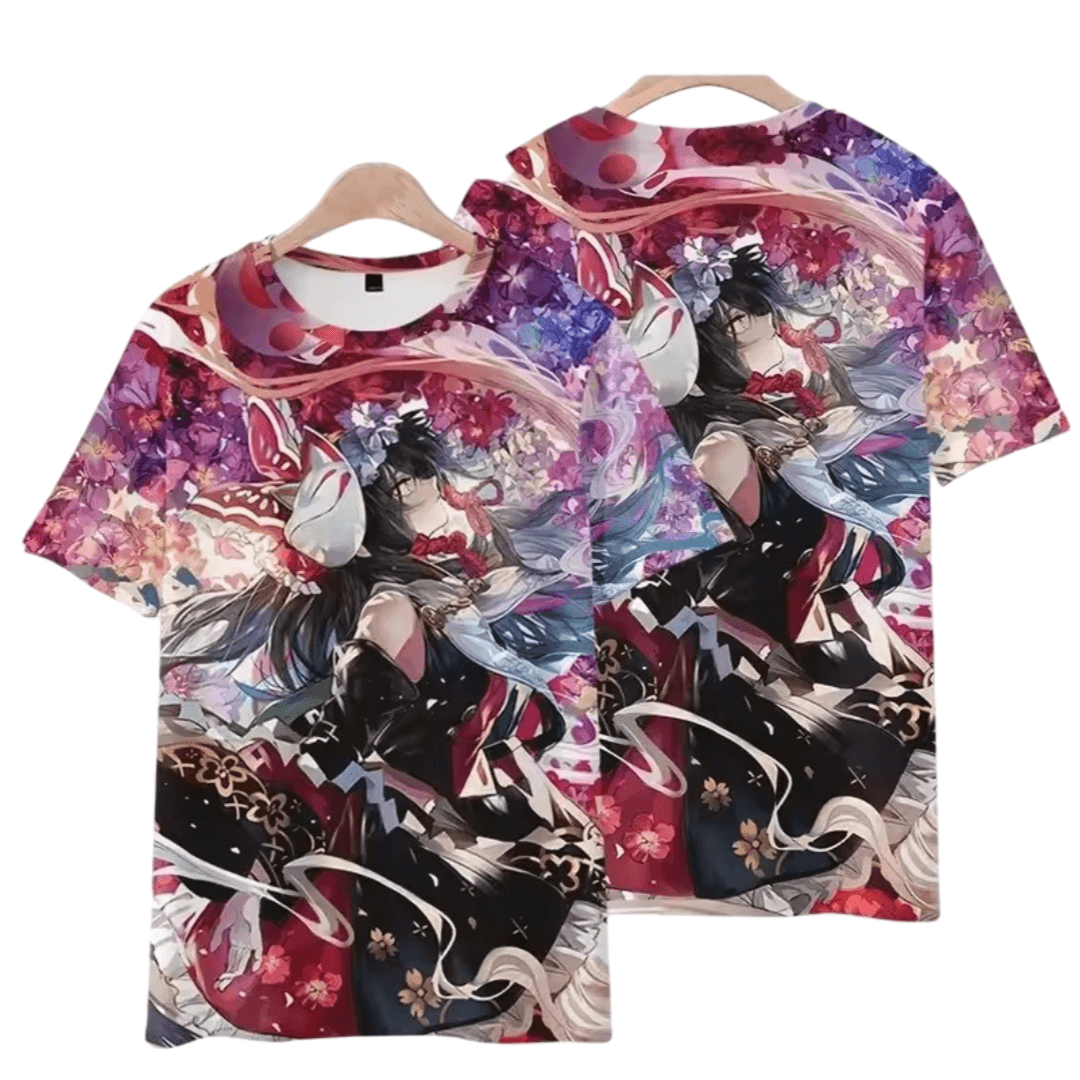 Touhou Project Reimu Hakurei Anime Printed T-Shirt