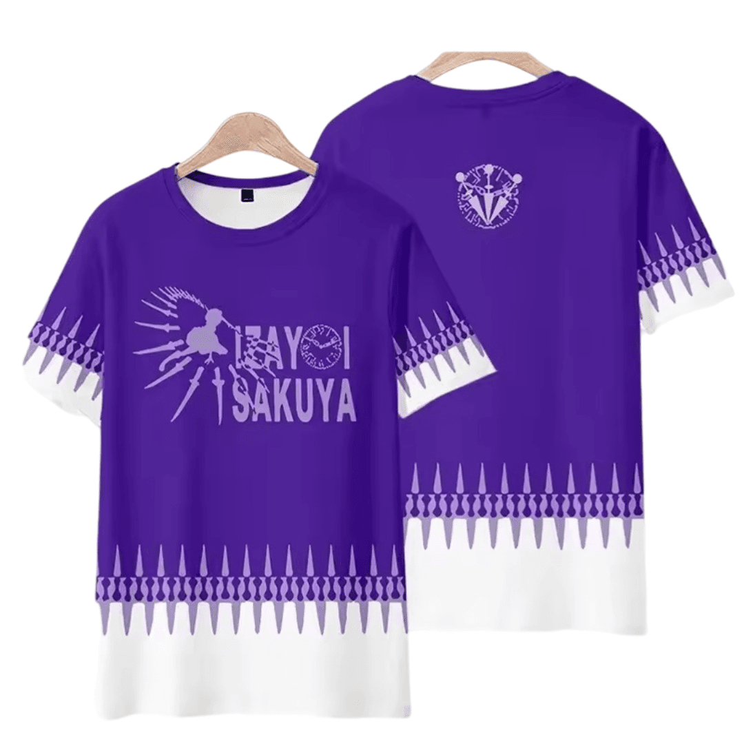Anime Touhou Project Sakuya Izayoi Printed T-Shirt