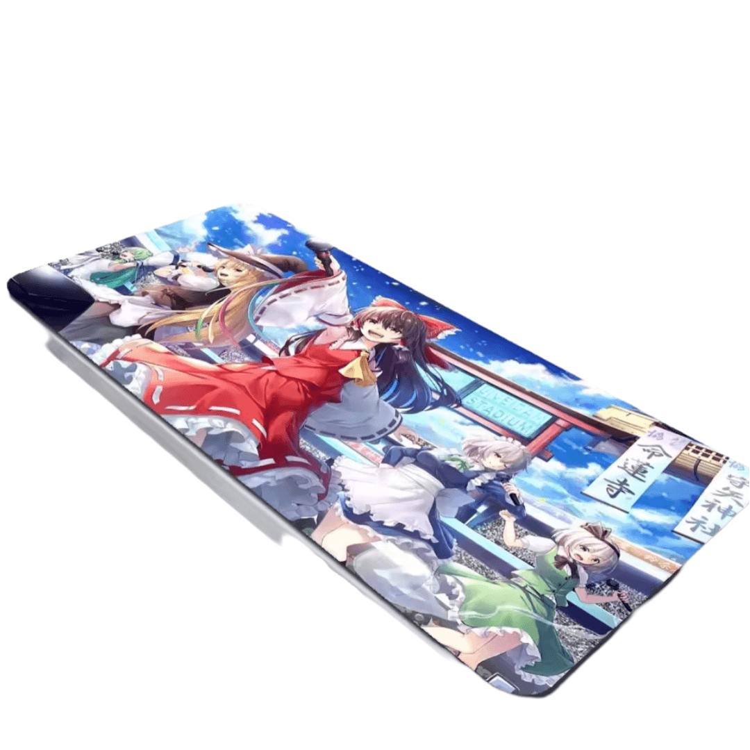 Anime Touhou Project Reimu Hakurei With Friends Mouse Pad