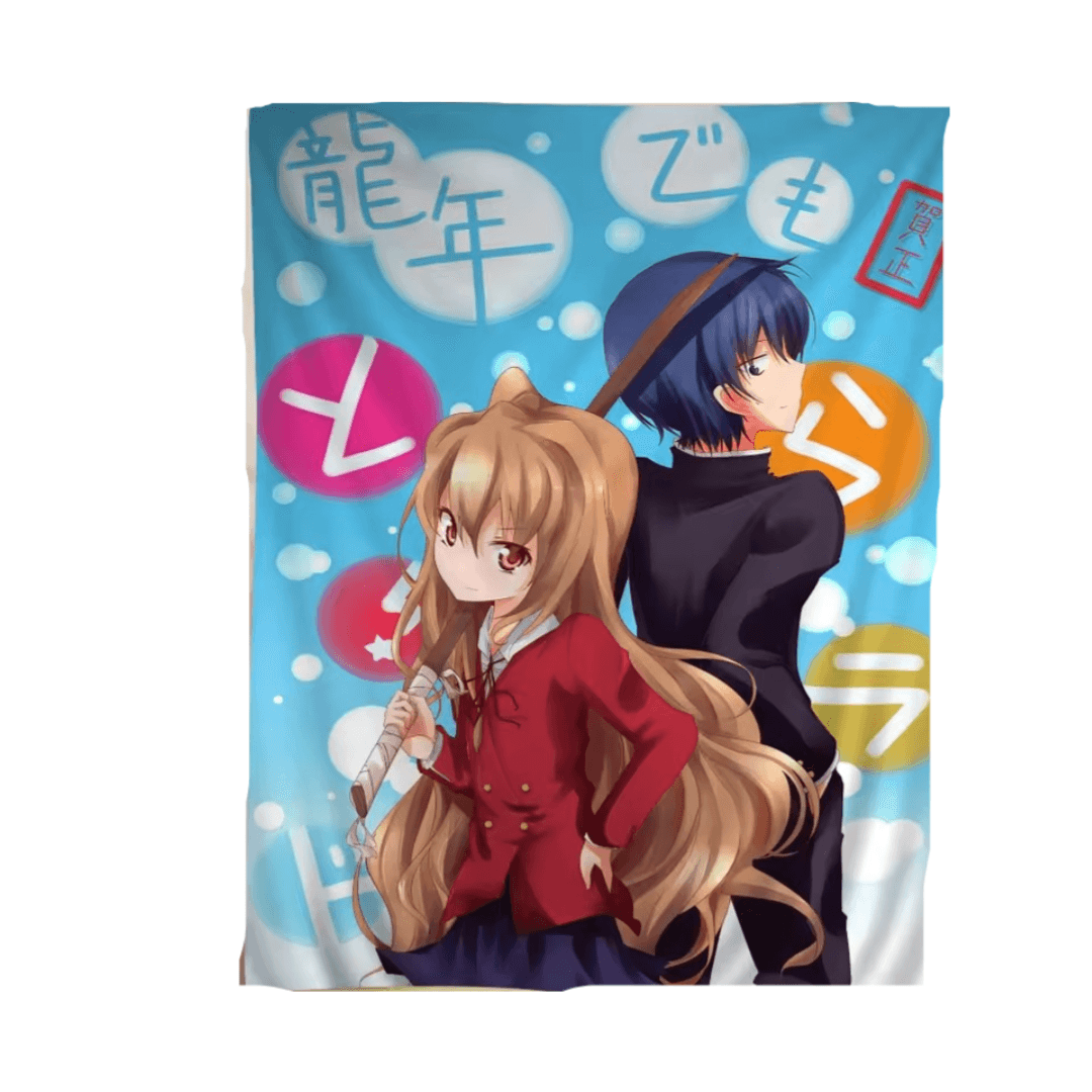 Anime Toradora! Taiga Aisaka And Ryūji Takasu Chart Tapestry Wall Art