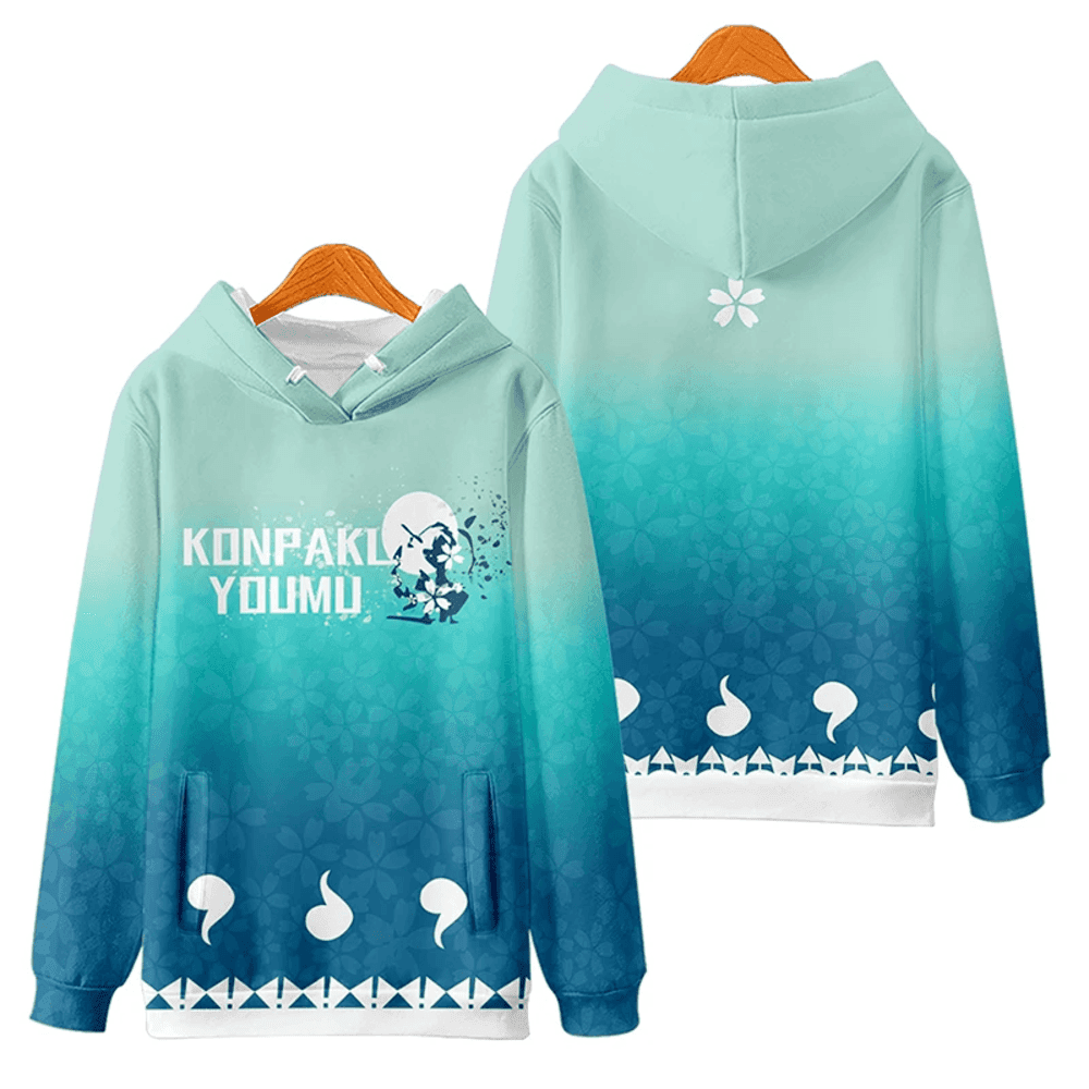 Anime Touhou Project Konpaku Youmu 3D Print Hoodie
