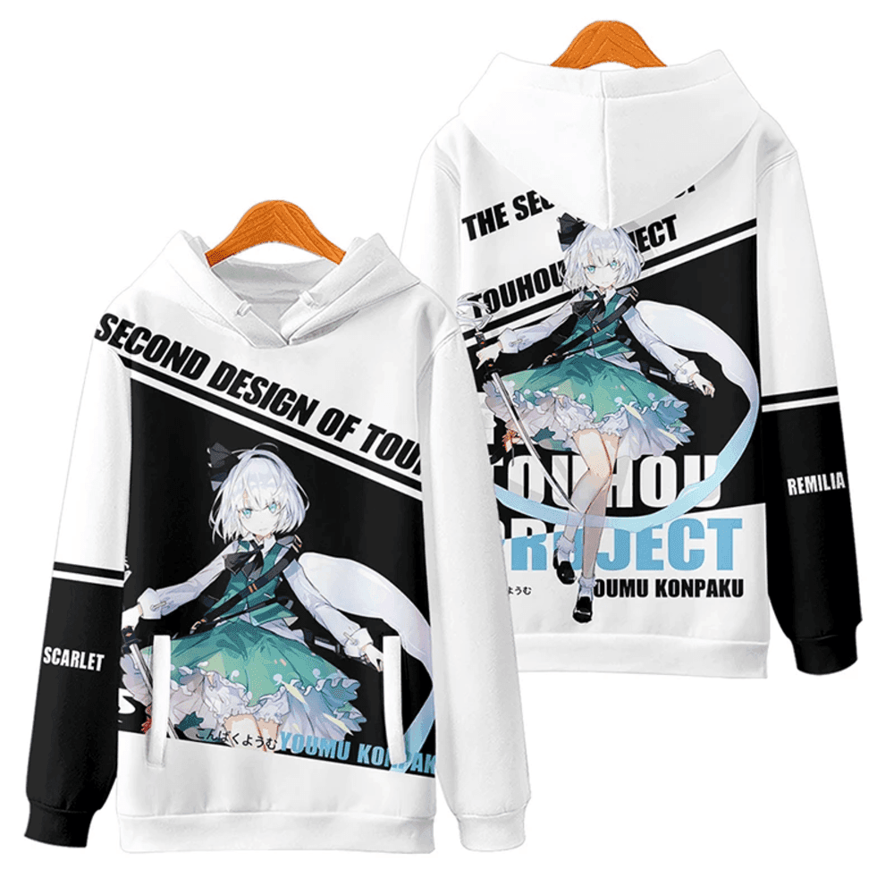 Anime Touhou Project Youmu Konpaku 3D Print Hoodie