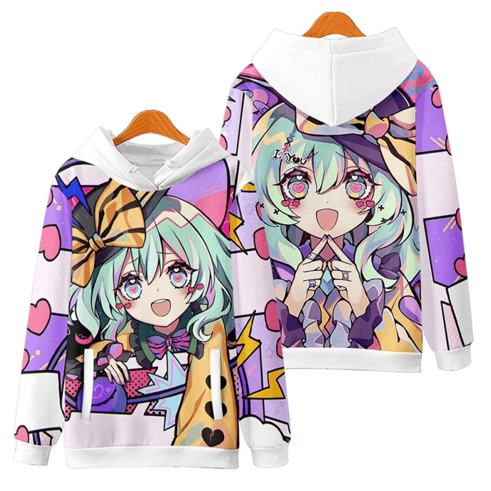 Anime Touhou Project Koishi Komeiji 3D Print Hoodie