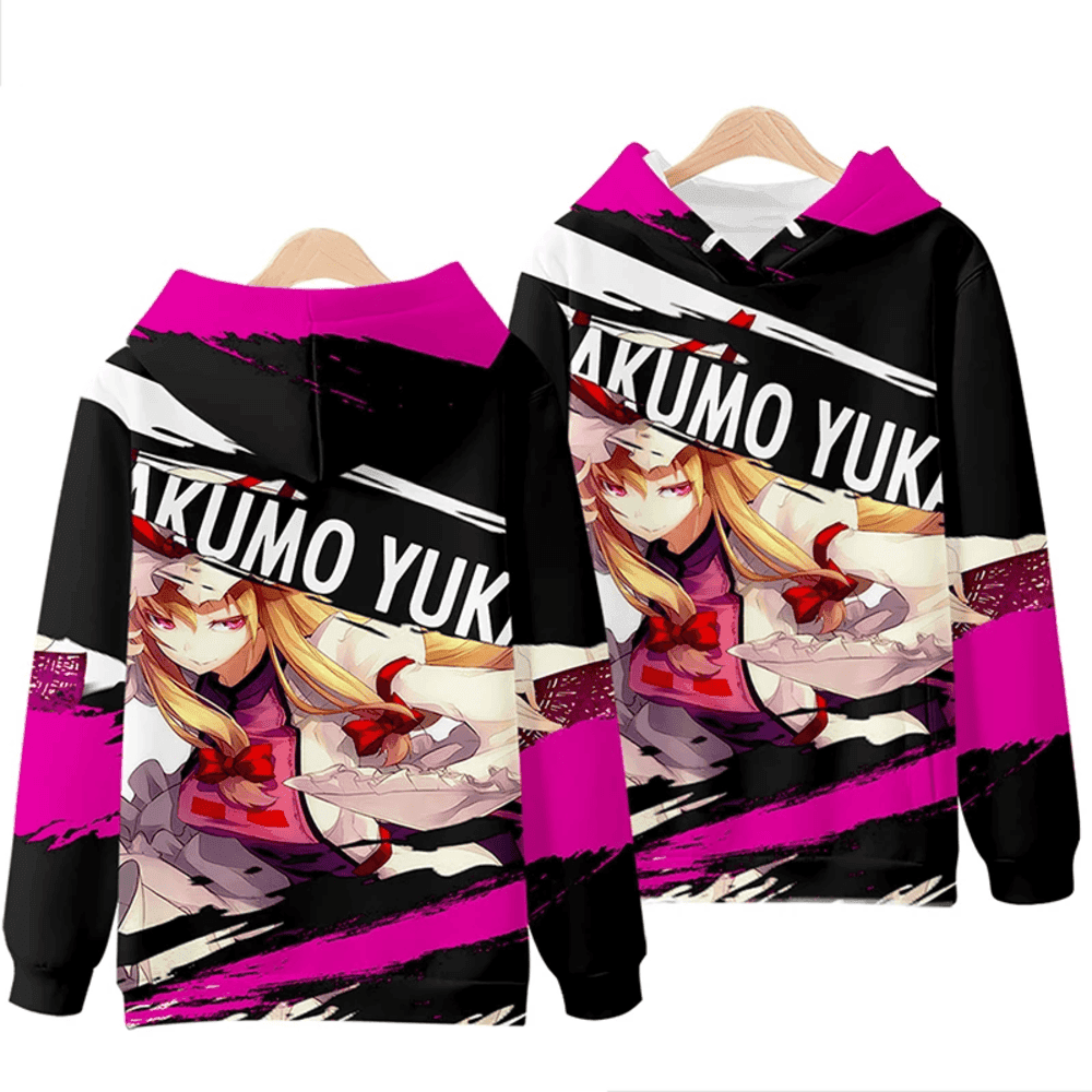 Anime Touhou Project Yakumo Yukari 3D Print Hoodie