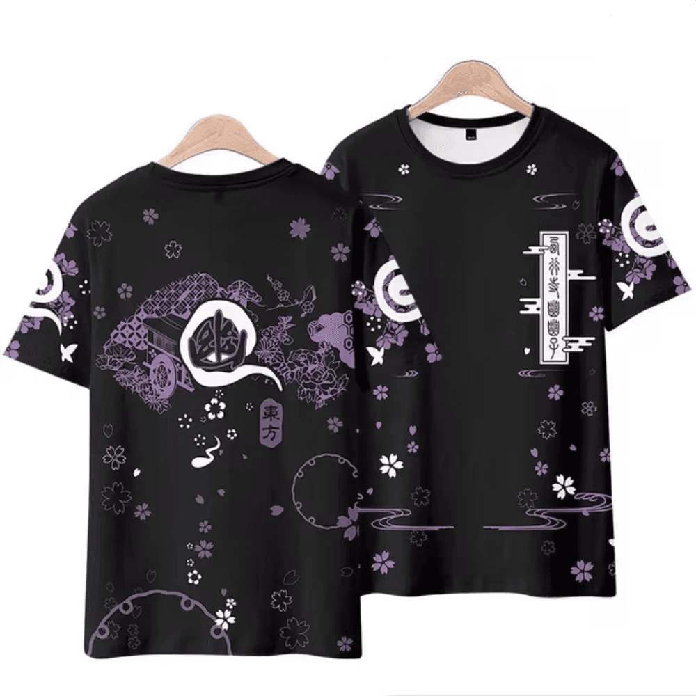 Anime Touhou Project Yuyuko Saigyouji 3D Printed T-Shirt