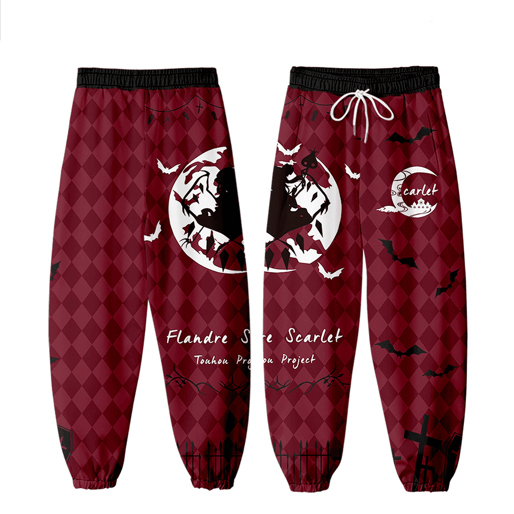 Anime Touhou Project Flandre Scarlet 3D Print Jogger Pant