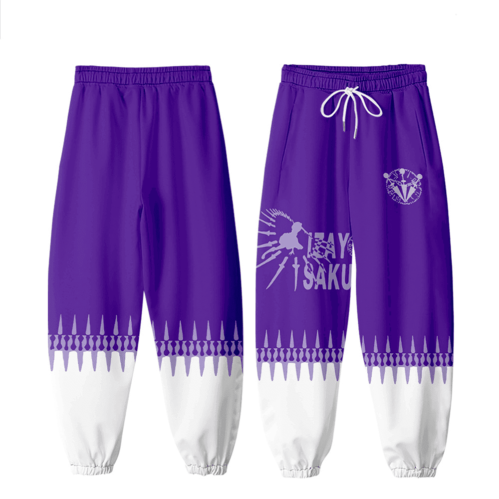 Anime Touhou Project Izayoi Sakuya 3D Print Jogger Pant