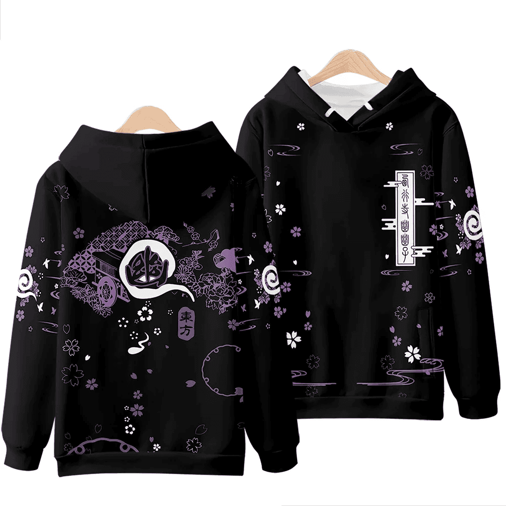 Anime Touhou Project Yuyuko Saigyouji 3D Printed Sweatshirt