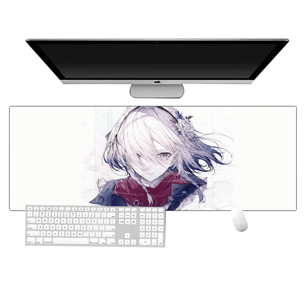 Anime Touhou Project Sakuya Izayoi Gaming White Mouse Pad