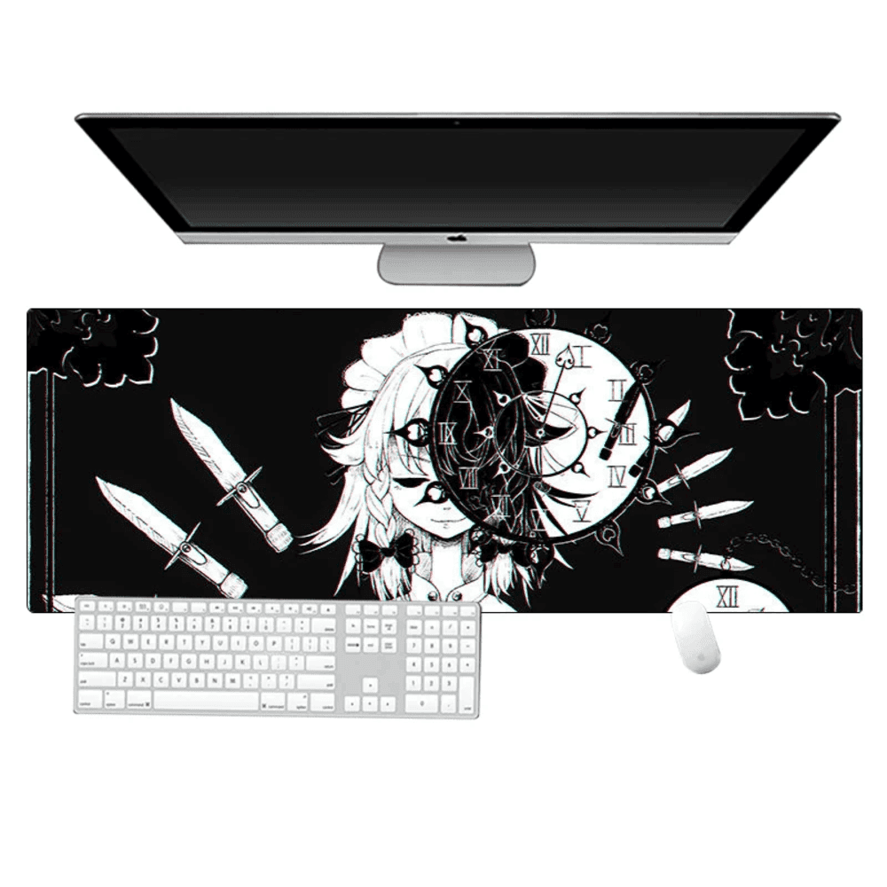 Anime Touhou Project Sakuya Izayoi Black Mouse Pad