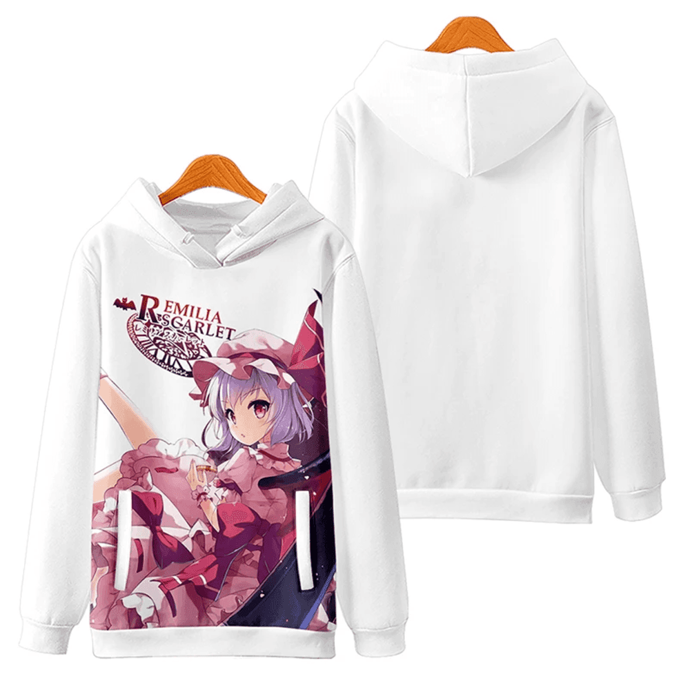 Touhou Project Anime Remilia Scarlet 3D Printed Hoodie