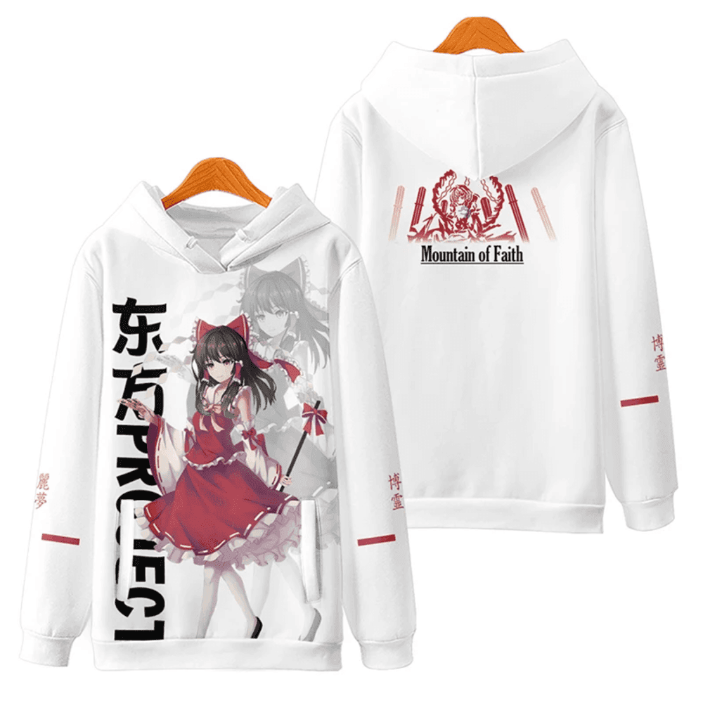Anime Touhou Project Reimu Hakurei Casual Hoodie