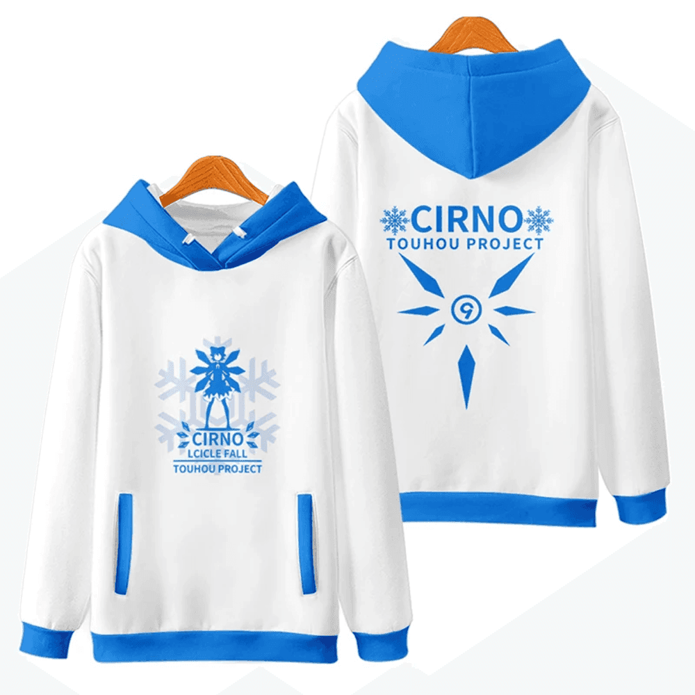 Touhou Project Cirno Anime Casual Hoodie