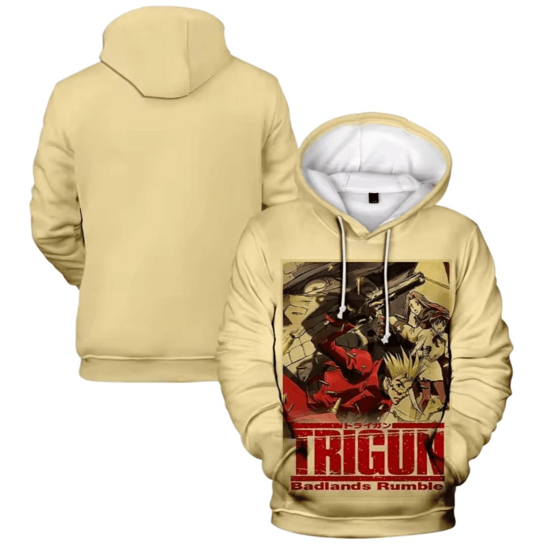 Anime Trigun: Badlands Rumble 3D Printed Hoodie