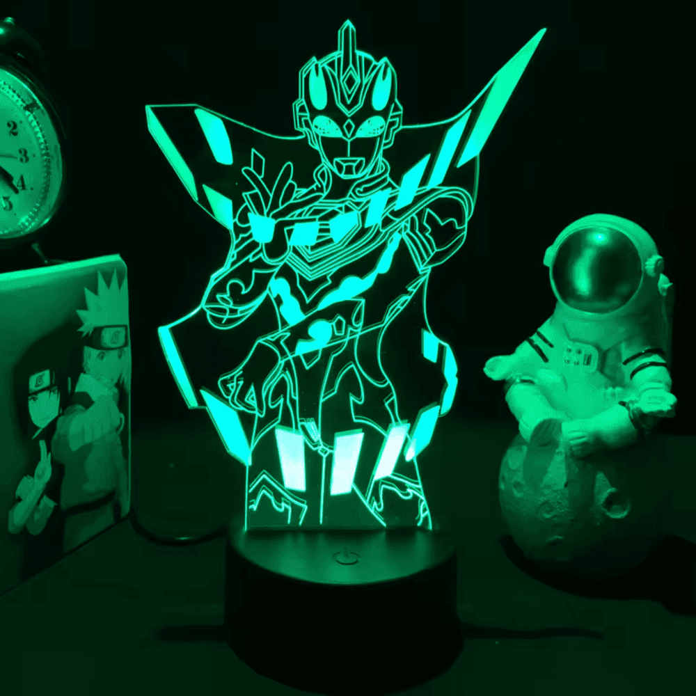 Anime Ultraman Zero LED Acrylic 3D Illusion Night Light
