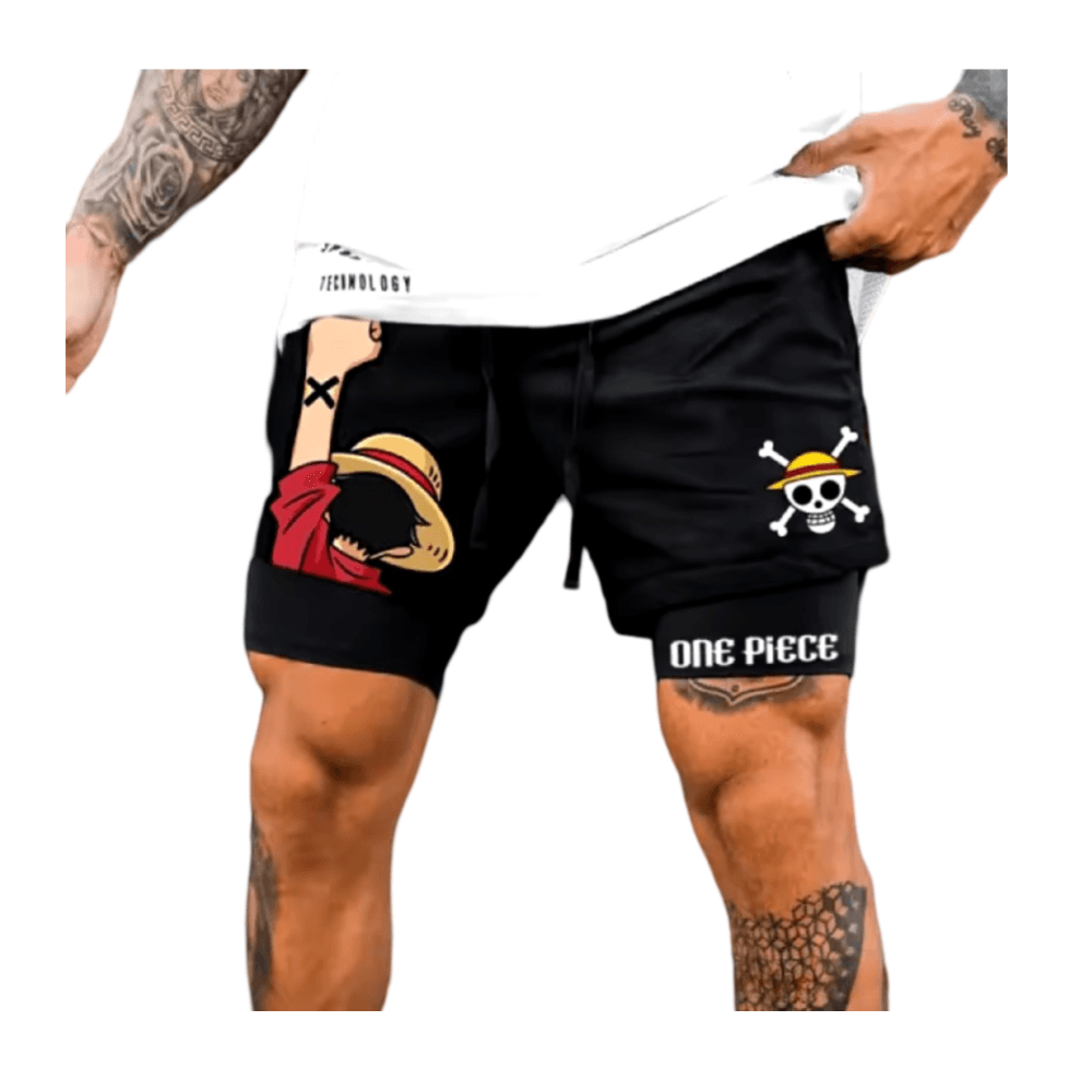 One Piece Anime Monkey D. Luffy 3D Print Shorts