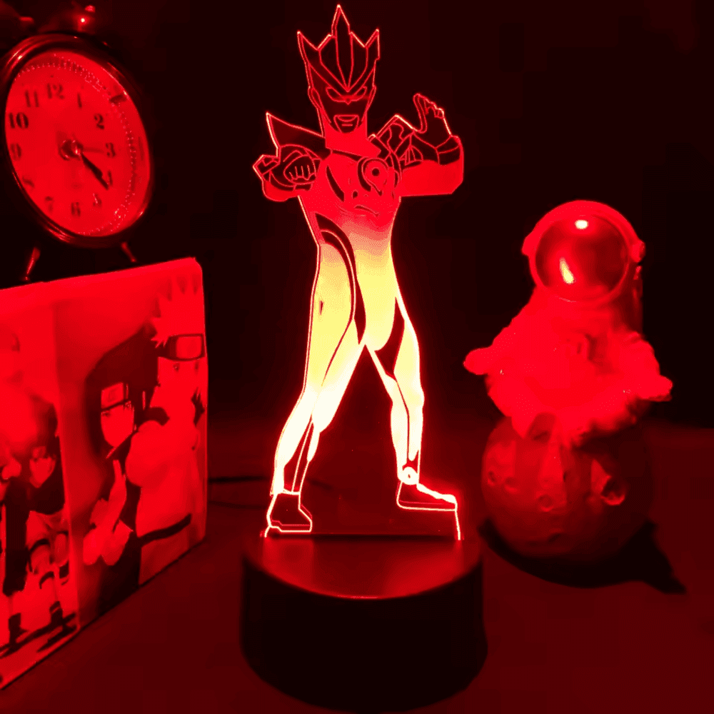 Anime Ultraman Fuse LED Acrylic 3D Illusion Night Light