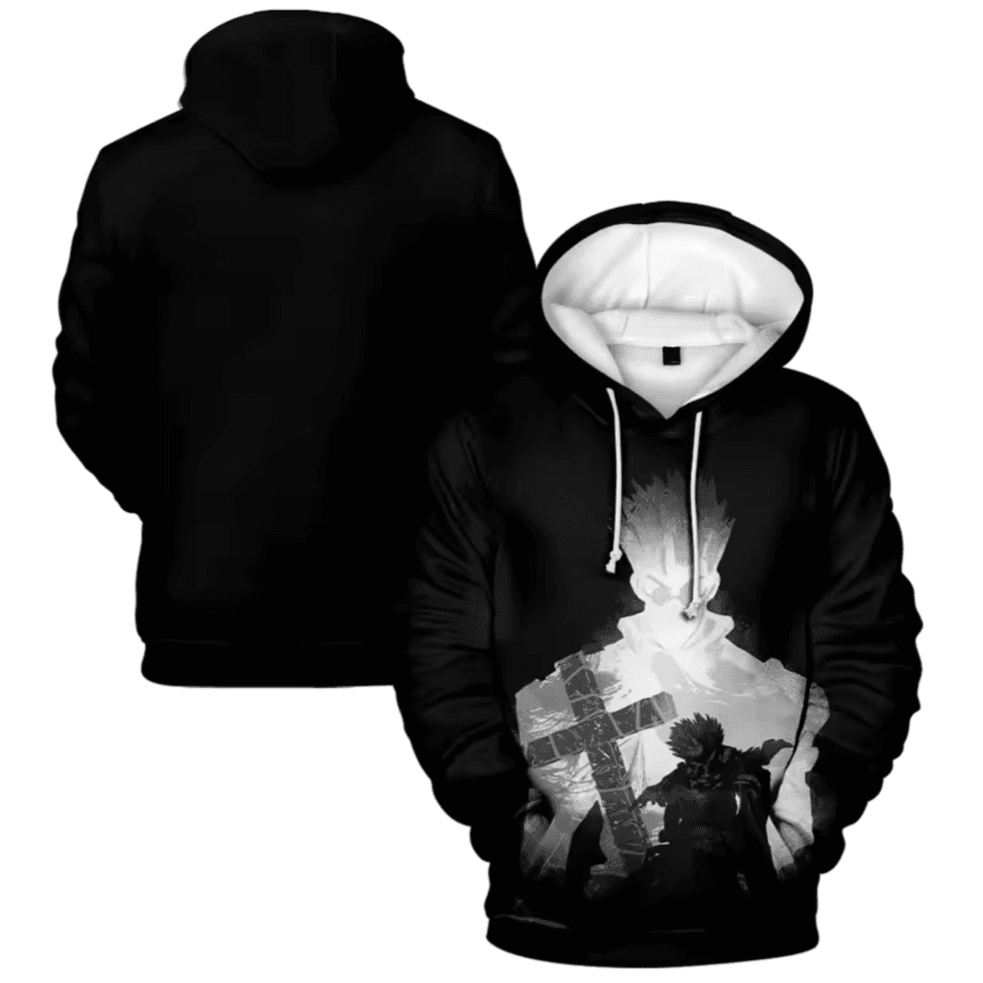 Anime Trigun Vash The Stampede 3D Printed Casual Black Hoodie