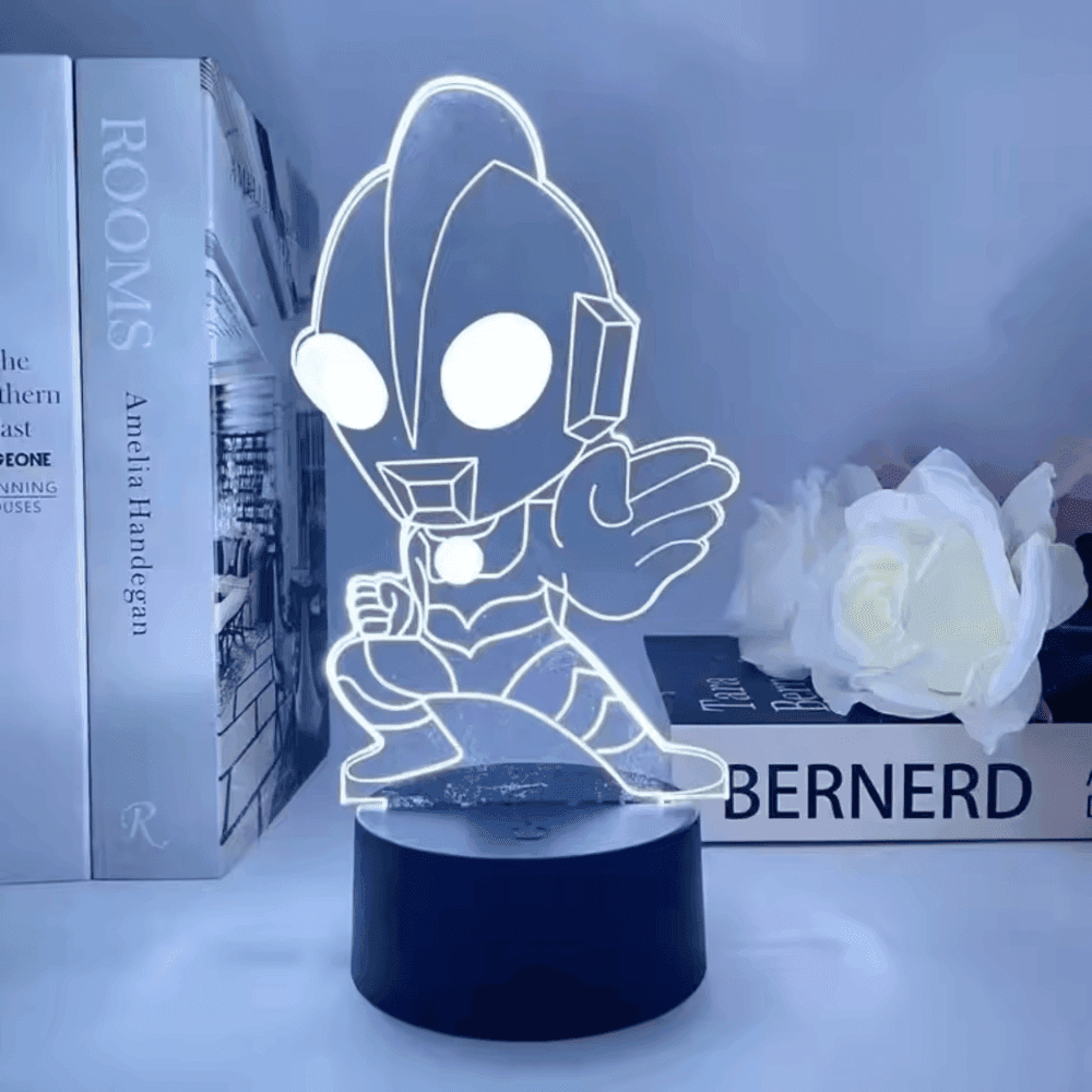 Anime Ultraman LED Acrylic 3D Illusion Night Light