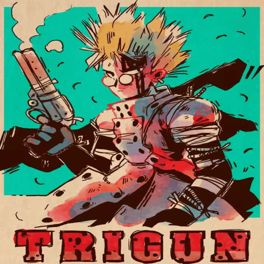 Anime Trigun Vash Wall Art Poster