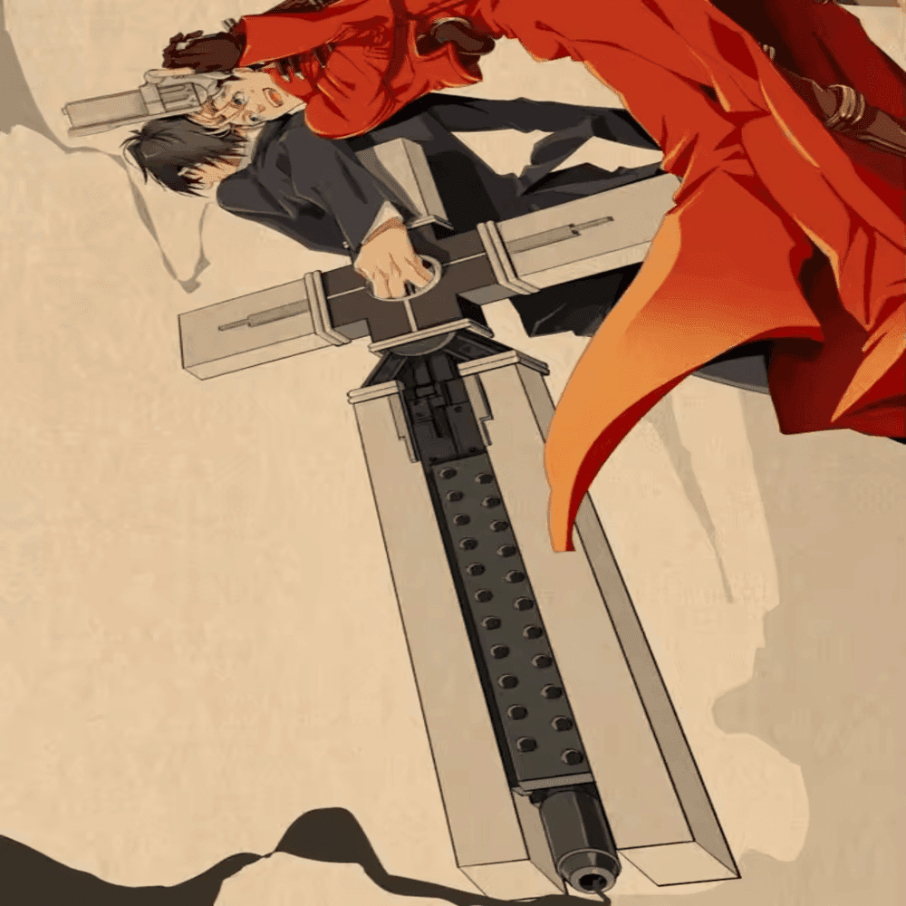 Anime Trigun Vash The Stampede And Nicholas D. Wolfwood Wall Art Poster
