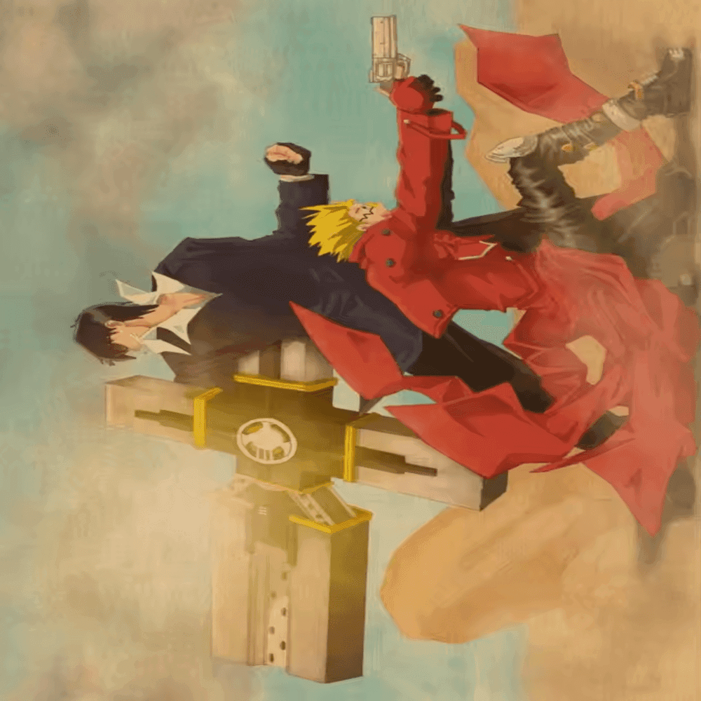 Trigun Anime Vash And Nicholas Painting Wall Art