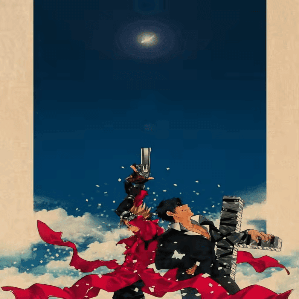 Anime Trigun Vash And Nicholas Painting Wall Art
