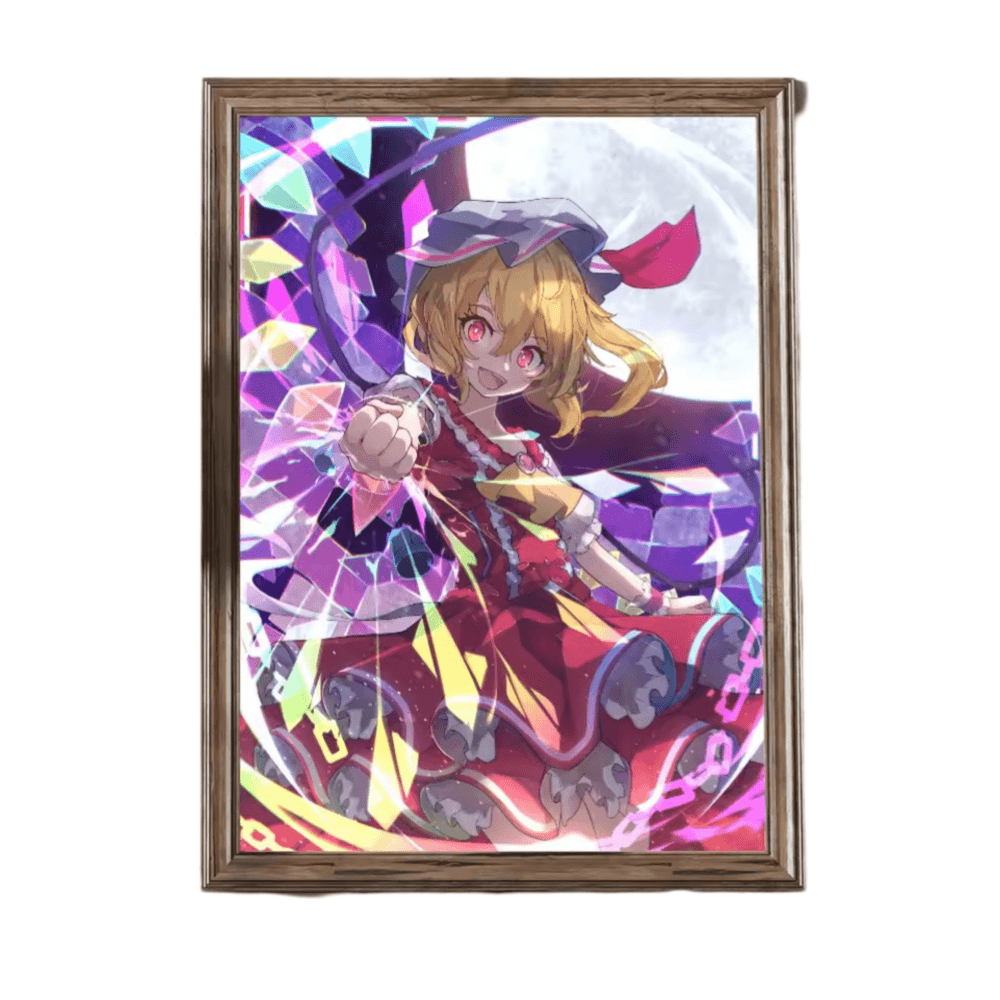 Touhou Project Anime Flandre Scarlet Printed Wall Art Poster