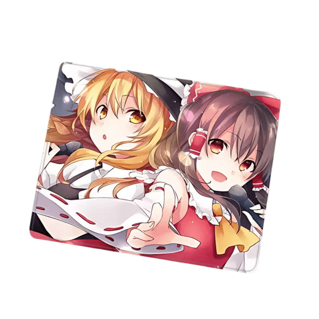 Anime Touhou Project Marisa Kirisame And Reimu Hakurei Gaming Mouse Pad