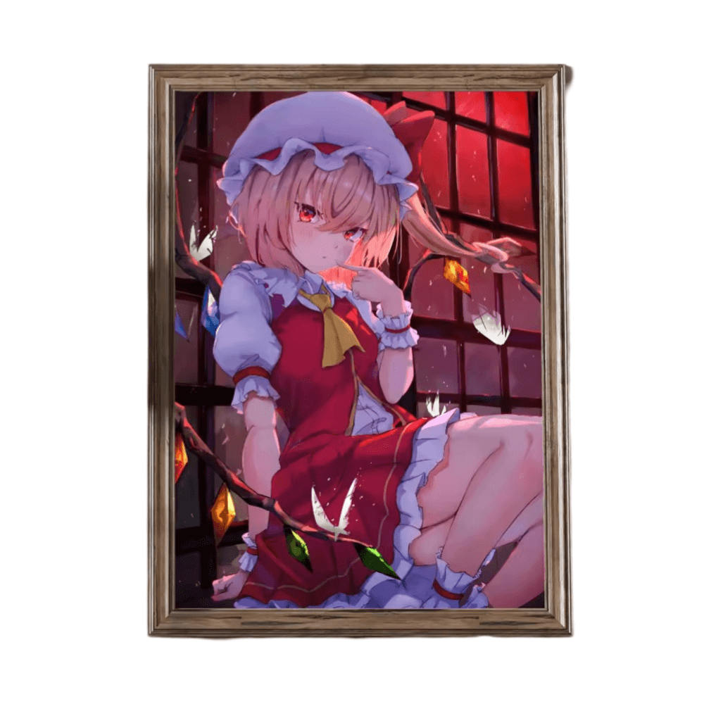 Touhou Project Anime Flandre Scarlet Wall Art Poster