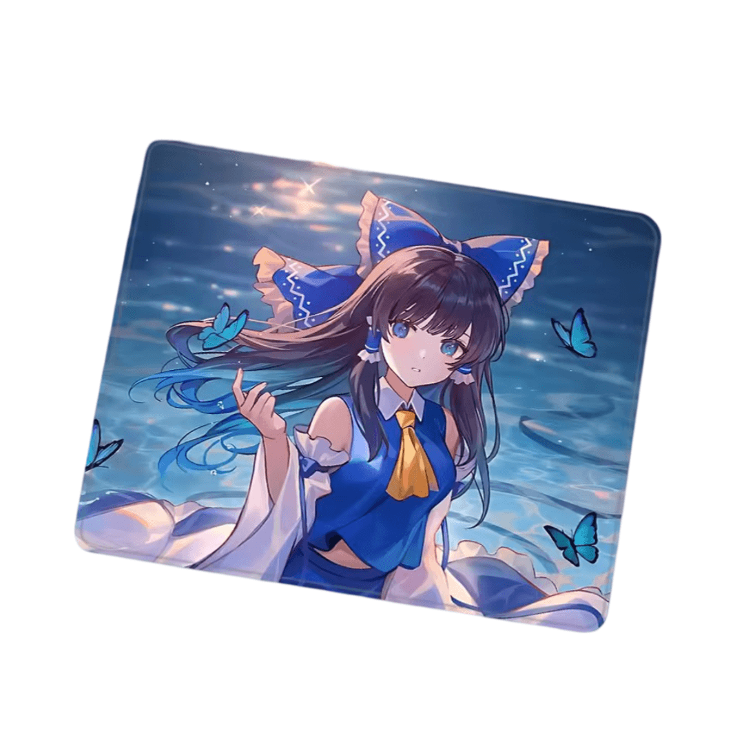 Anime Touhou Project Blue Reimu Gaming Mouse Pad