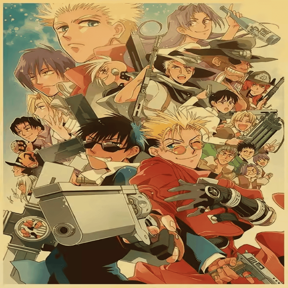 Anime Trigun Character Painting Poster Wall Art
