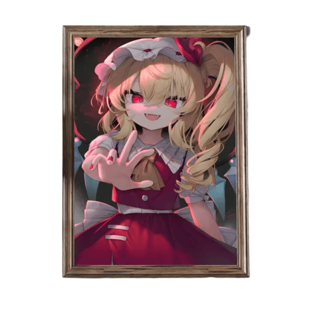 Touhou Project Flandre Scarlet Anime Wall Art Painting