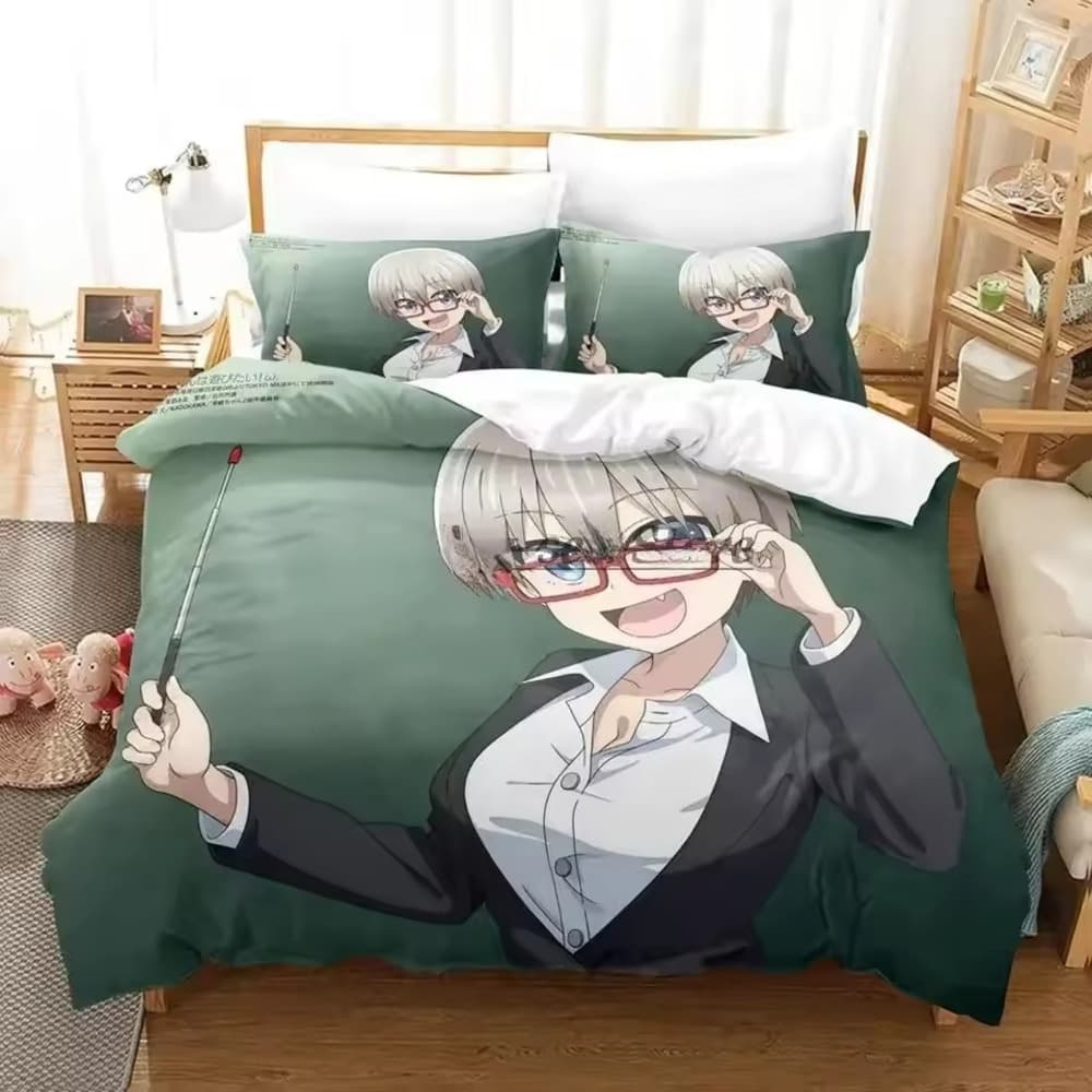Uzaki-Chan Wants To Hang Out! Anime Hana Bedding Set