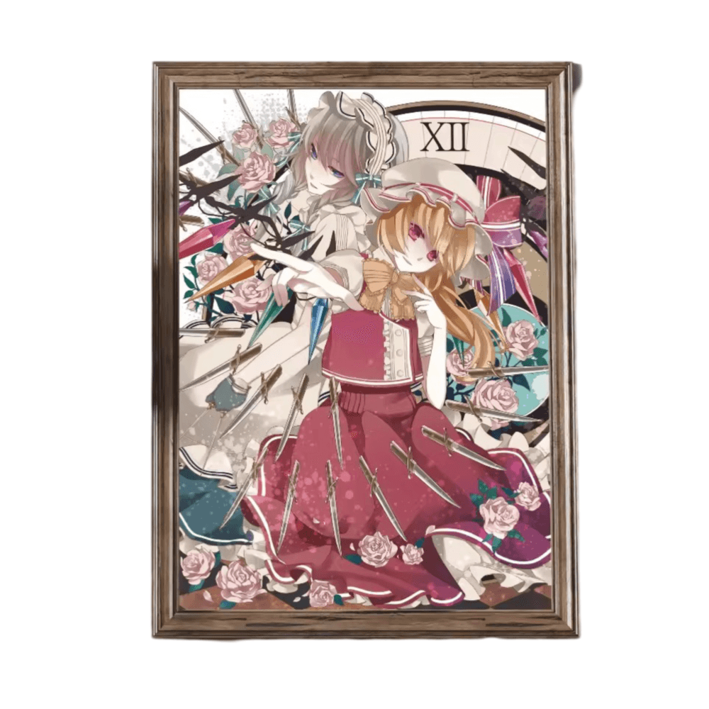 Touhou Project Anime Flandre Scarlet Wall Art Painting