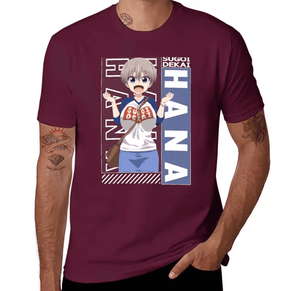 Uzaki-Chan Wants To Hang Out! Anime Uzaki Hana T-Shirt — detail 2
