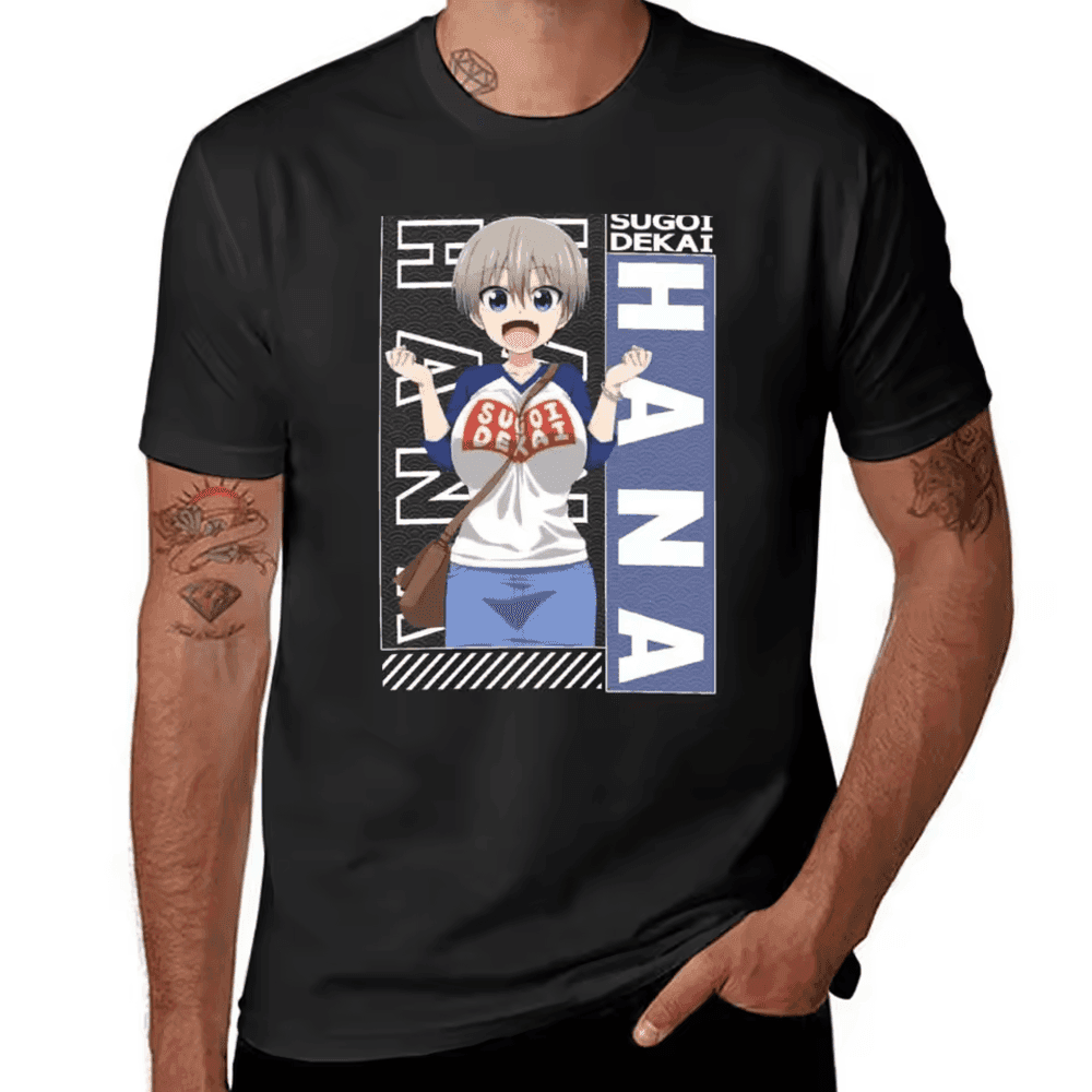 Uzaki-Chan Wants To Hang Out! Anime Uzaki Hana T-Shirt — detail 1
