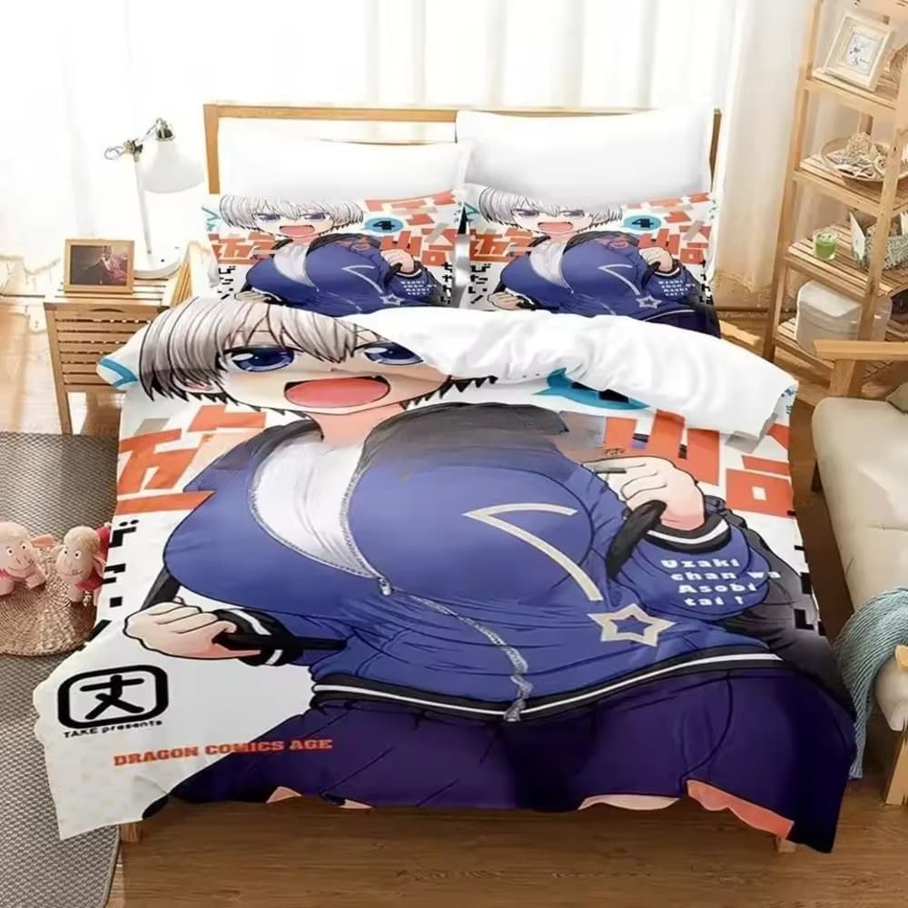 Uzaki-Chan Wants To Hang Out! Hana Uzaki Anime Bedding Set
