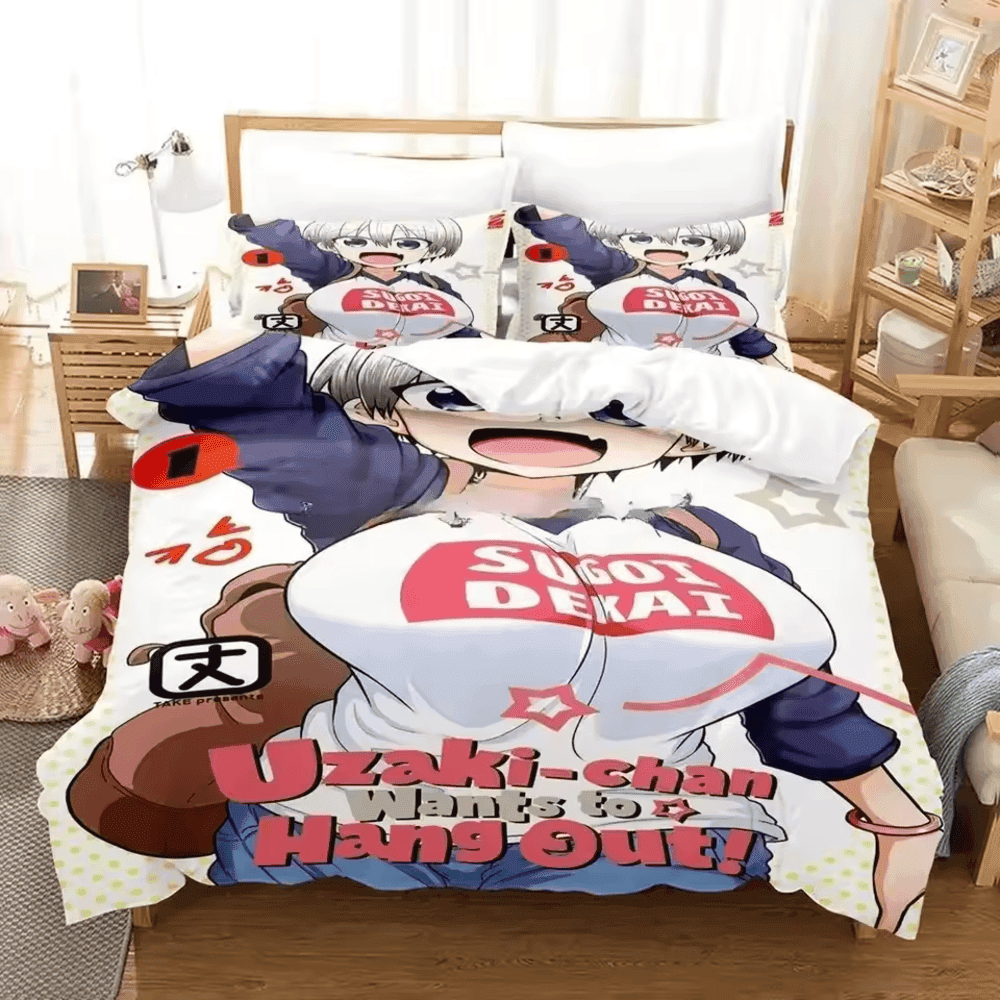 Anime Uzaki-Chan Wants To Hang Out! Hana Uzaki Bedding Set