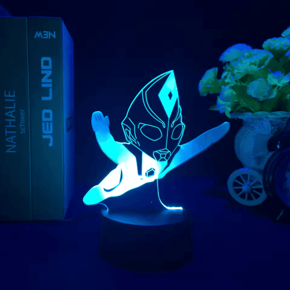 Ultraman Tiga LED 3D Illusion Anime Acrylic Night Light