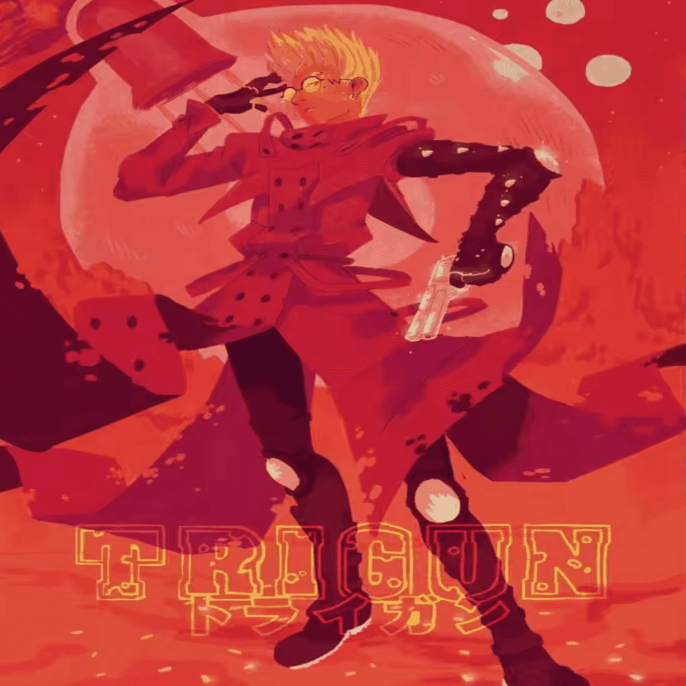 Trigun Anime Vash The Stampede Red Decoration Painting Wall Art