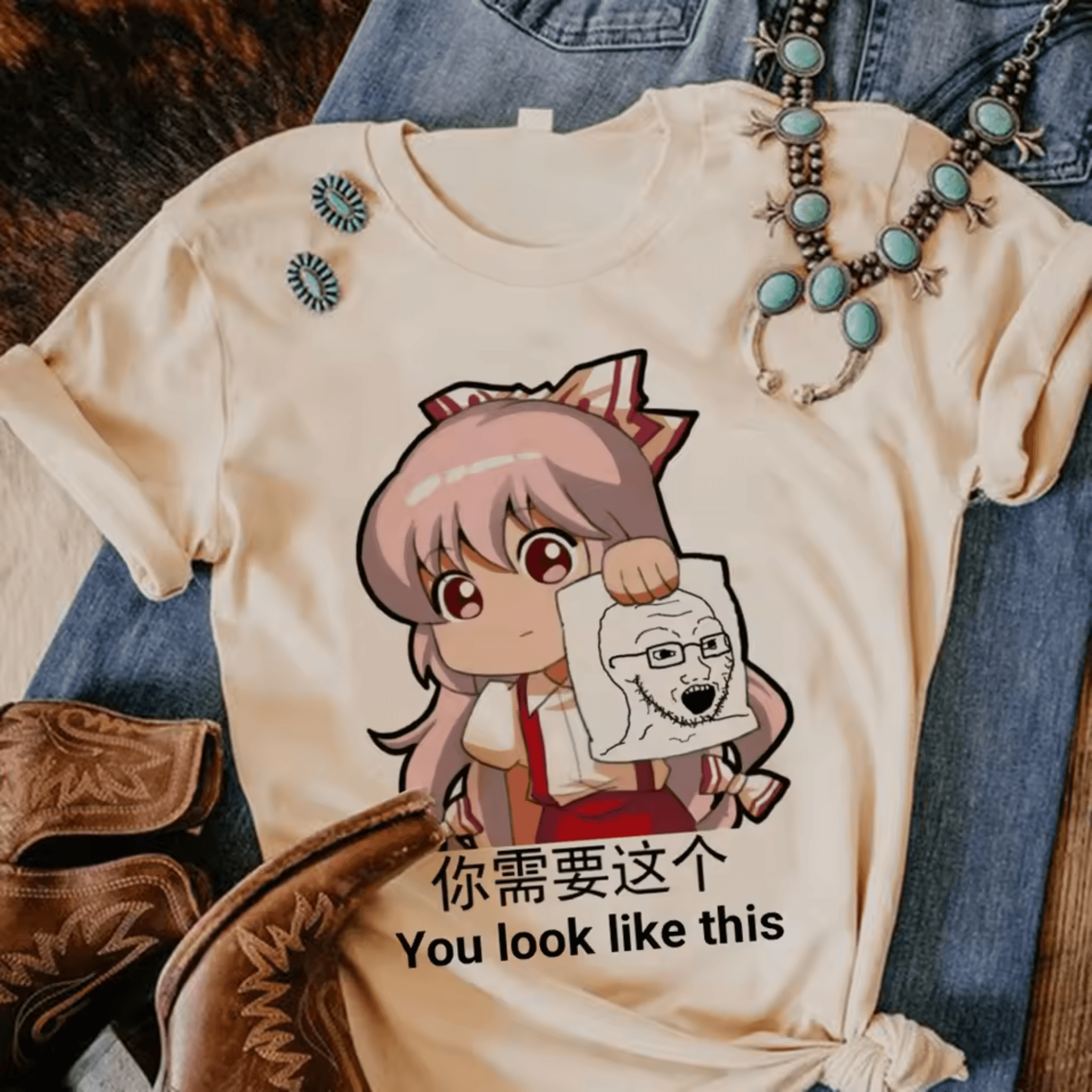 Anime Touhou Project Reimu Hakurei Cotton T-Shirt