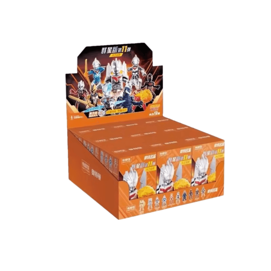 9Pcs Anime Blokees Ultraman Galaxy Version 11 Assembled And Movable Toy Blind Box