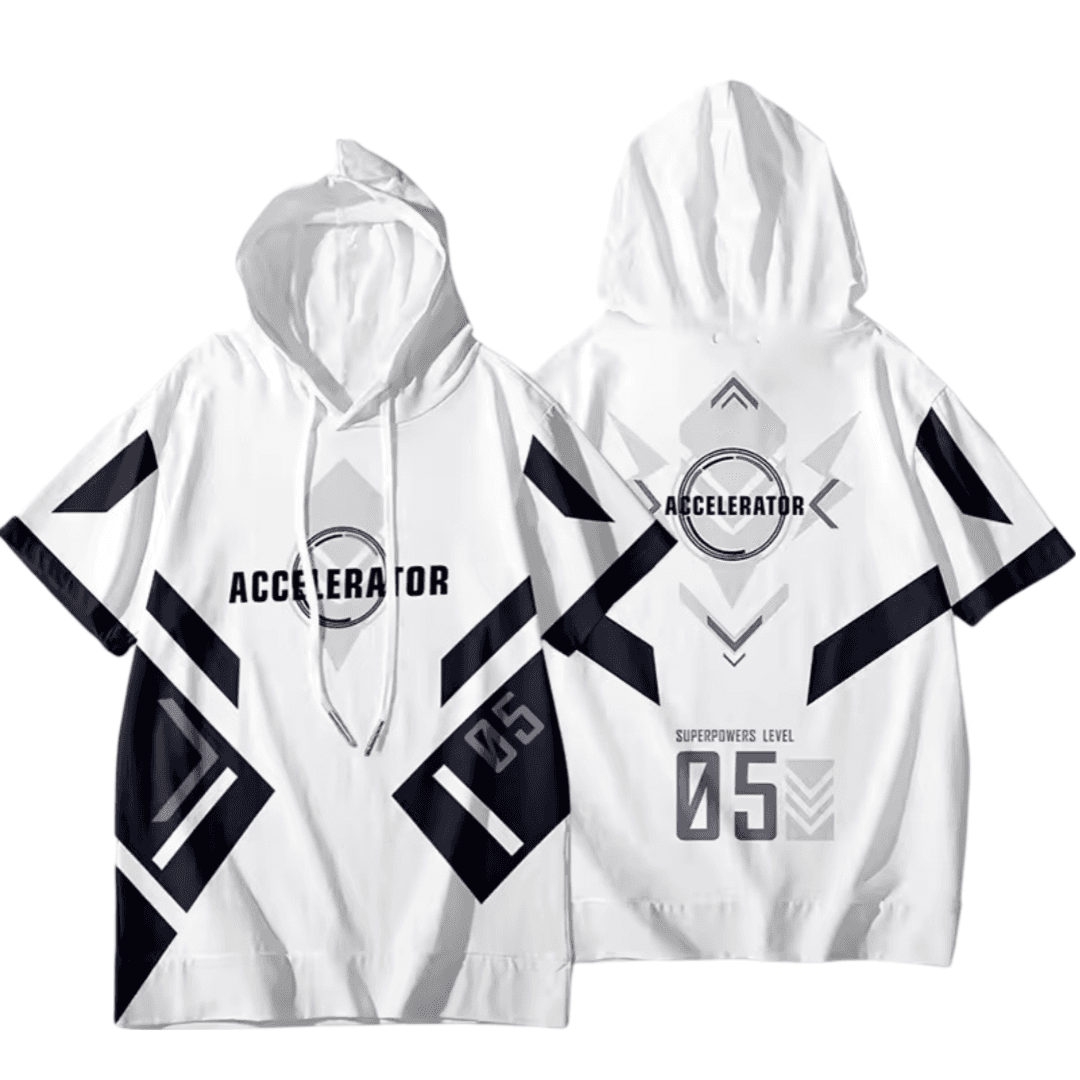 Anime A Certain Magical Index Accelerator Short Sleeve Hoodie
