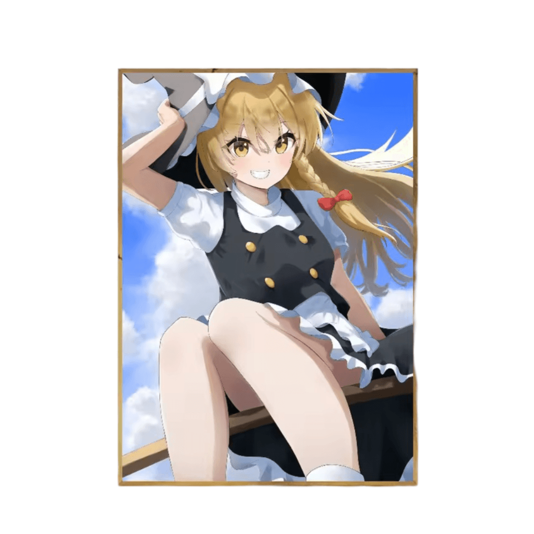 Touhou Project Marisa Kirisame Waterproof Anime Poster Wall Art