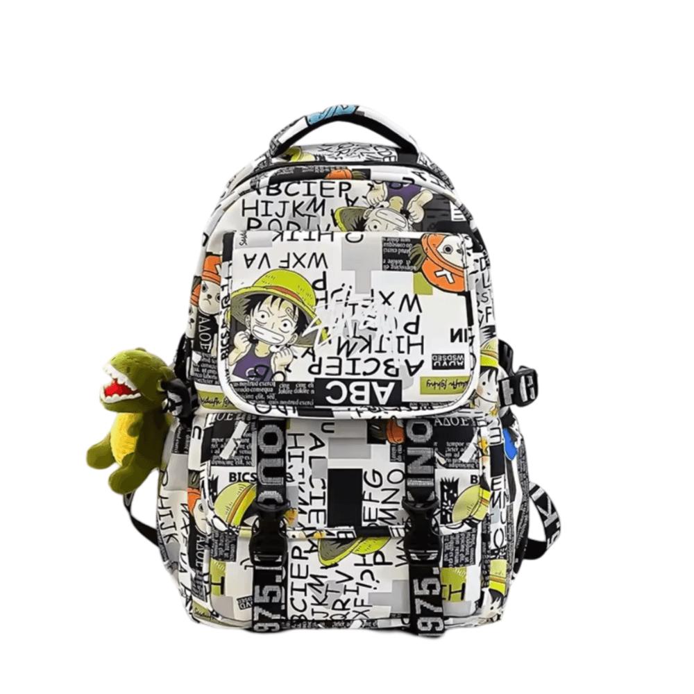 Anime One Piece Monkey D. Luffy Backpack With Pendant